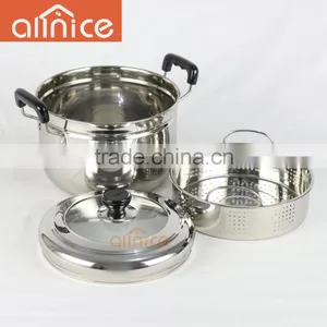Allnice Classic Stainless 3-Piece 6-Quart Pasta/Steamer Pot Set thumbnail-3