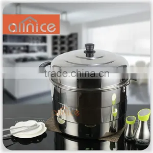 Allnice- Big Size Double Layer Stainless Steel Large Food Steamer Pot thumbnail-1