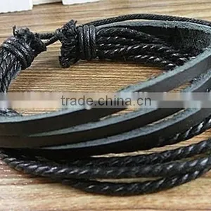 Leather Wrap Bracelet Braided Leather Bracelet Teen Leather Bracelet thumbnail-3