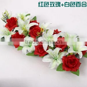 Wedding Decoration Backdrop Silk Artificial Flower Wall Wholesale thumbnail-5