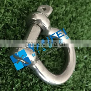 Factory Price Galvanized Screw Pin US Type Steel Drop Forged D Shackle thumbnail-1