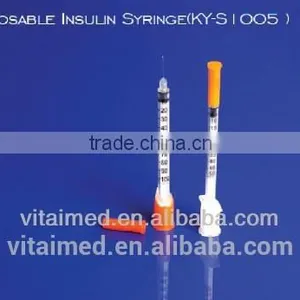 High Quality and Hot Sale Disposable Sterile Insulin Syringe (KY-S1005) Sterilized by EO for Hospital Use With CE,ISO,FDA thumbnail-1