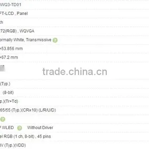 4.3 Inch LB043WQ3-TD01 A-Si TFT-LCD Panel For LG thumbnail-3