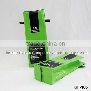 Aluminum Foil Coffee Packaging Bag With Side Gusset and Tin Tie thumbnail-1