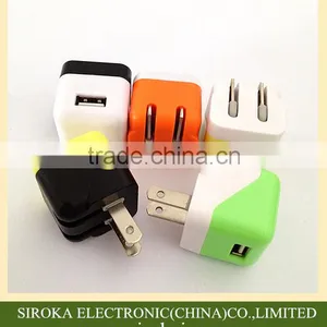 110-240V Universal Portable Phone Charger 5V 1A US Folding Plug Cellphone Wall Charger for IPhone 5S 6 thumbnail-5