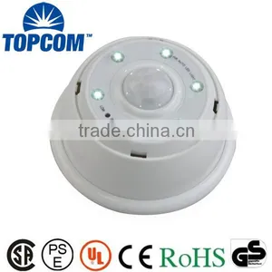 Bright 6 LED Indoor / Outdoor Battery Powered Motion Sensor Light Quality Choice thumbnail-1