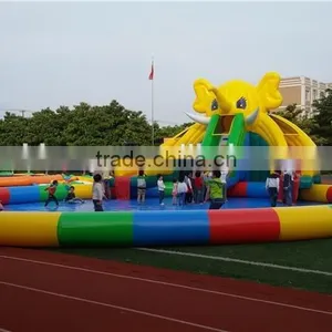 Commercial Giant Inflatable Water Slide With Pool/ Water Park for Sale thumbnail-5