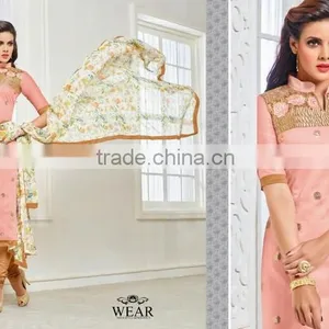 CHANDERI COTTON SALWAR KAMEEZ thumbnail-4