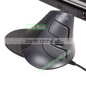 Amazon Top Sales DeLUX Upright Mouse, Comfortable Wired Vertical Ergonomic Mouse Quality Choice thumbnail-4
