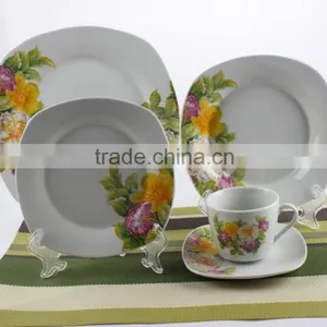 20 Pcs Ceramic Square Dinner Set,ceramic Houseware thumbnail-6