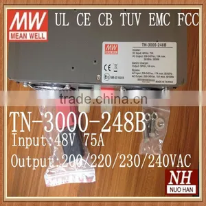 Meanwell 1500W True Sine Wave DC-AC Power Inverter High Frequency Inverter/48vdc 230vac Inverter thumbnail-1