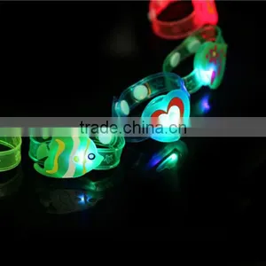 3 Flash Children Cartoon Led Lighted Bracelet,led PVC Wristband for Kids thumbnail-6
