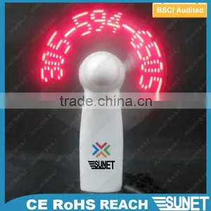 SUNJET 2016 Summer Giveaway Electric Logo Printing Mini Plastic Fan Blade thumbnail-3