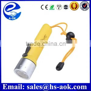 A-OK Underwater 160lumen Powed by AA Battery Led Torch Depth 50m Led Diving Flashlight thumbnail-1