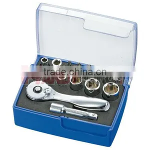 22 PCS Stubby Ratchet Bit & Socket Set / Auto Repair Tool / Hand Tool thumbnail-1