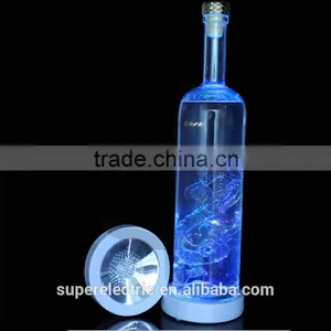 New Party Club Bars Cool Change Color Luminous LED Light Bottle Cup Mat Coaster thumbnail-2