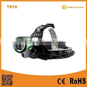 T816 High Power Led Headlamp 10w Xml t6 Led Adjust Focus Led Light Headlamp thumbnail-1