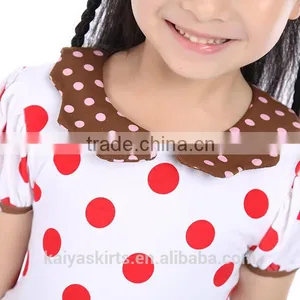 2016 Red Dot Cotton Frock Design for Baby Girl thumbnail-5