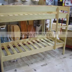 Cheap Dormitory Wooden Bunk Bed for School Furniture thumbnail-1