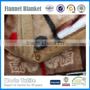 100%polyester Custom Coral Fleece and Flannel Fleece Blanket thumbnail-3