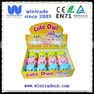 Eco-friendly Plastic Babies Bath Toy Bright Color Flashing Owl thumbnail-2