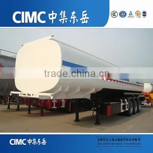 CIMC 3 Axle 40m3 Fuel Trailer Fuel Tanker Trailer Carbon Steel Tank Semi Trailer for Philippines thumbnail-1