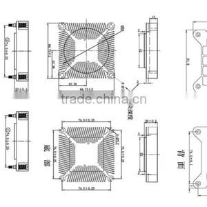 Alseye AB33 IO-SH15-75S CPU Cooler Intel 1156, 1155 Manufactorer thumbnail-6