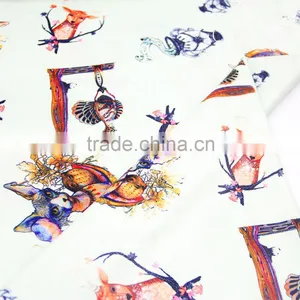 Animal Printed Fabric for Girls Cotton Frock Designs thumbnail-2