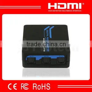 1x3 Coaxial Splitter, 1 to 3 Toslink Splitter APET0103T thumbnail-1