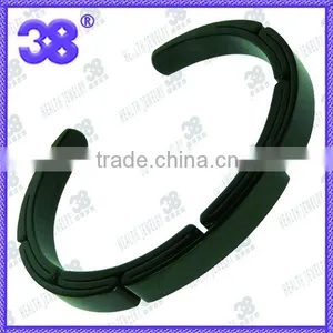 2013 Hot Gold &black Wholesale Sterling Silver Bangle Cuff Bracelet 5 in 1 Bangle 7.5-8.5inch Friendship Bangle for Sale thumbnail-1