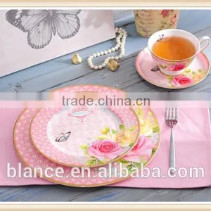 Ceramic Butterfly Tea Coffee Cup and Saucer Set thumbnail-4