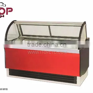 Display Cooler Automatic Defrosting Ice Cream Showcase thumbnail-1