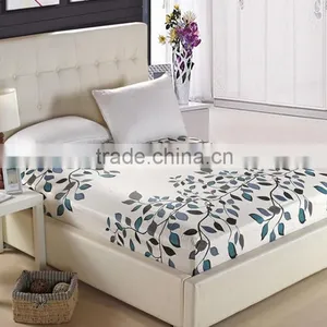 Wholesale Custom Print Fitted Bed Sheet, Rubber Fitted Sheet thumbnail-5
