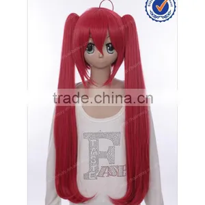 Long Red Synthetic Cosplay Wigs thumbnail-1