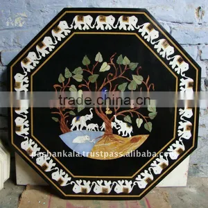 Round Marble Dining Table Top thumbnail-1