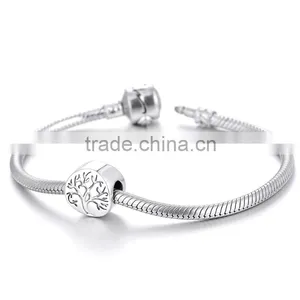 Tree Of Lilfe Bead Jewelry Design 925 Silver Charm Beads Bracelet thumbnail-2