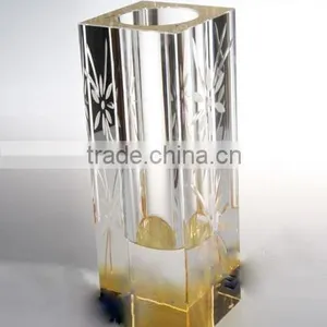 2016 Hot Selling Beautiful Crystal Pen Holder ,yellow Color Office Set thumbnail-1