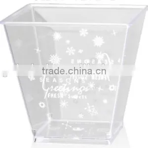 CH40-7271 Food Service Disposable Transparent Plastic Cup Box Dessert Container thumbnail-3