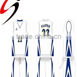 2015 New Design 100% Polyester Basketball Jersey thumbnail-1