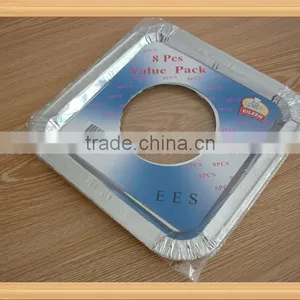 Clean Aluminum Foil Square Gas Burner thumbnail-3