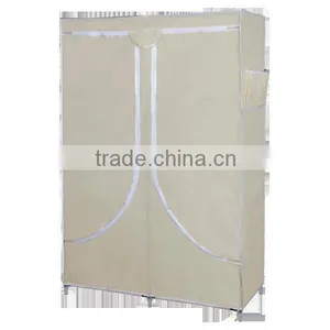 Cheap Folding Easy Assemble Non-woven Fabric Wardrobe Closet , Durable Large Assemble Wardrobe thumbnail-2