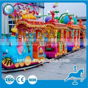 China Electric Train Toy Children Train Ride Amusement Park Mini Train Rides Elephant Train Ride for Sale thumbnail-1