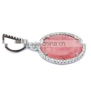 Prong Setting Sterling Silver Jewellery Pendant Single Stone Pendant thumbnail-2