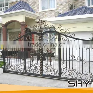 Metal Wrought Iron Beautiful Decoration Door thumbnail-6