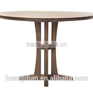 Factory Price Round Table Top Wooden Modern Restaurant Dining Table thumbnail-1