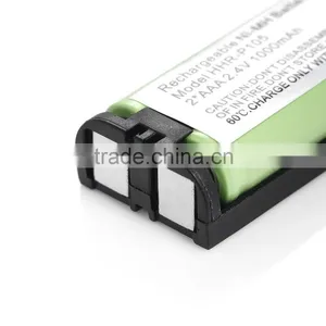 Rechargeable NIMH Battery 1000mah 2*AAA 2.4V P105 Cordless Phone Battery thumbnail-2