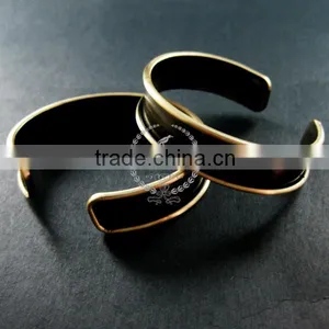 11mm Width Bezel,60mm Diameter Antiqued Bronze Vintage Style Bangle Bracelet With Holes DIY Supplies,findings 1900098 thumbnail-2