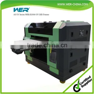 2016 Stable Performance WER-E2000UV A3 uv Led Flatbed Printer for Mobile Phone Skin thumbnail-1