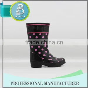 Made in China Customised Designs Colorful Fox Print Rubber Rain Boots Boots thumbnail-1
