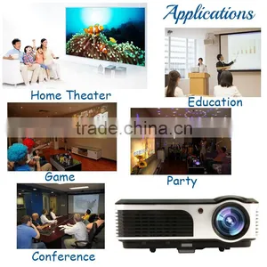 3800Lumens Video Portable Led Multimedia Projector Use for Home Theater thumbnail-5